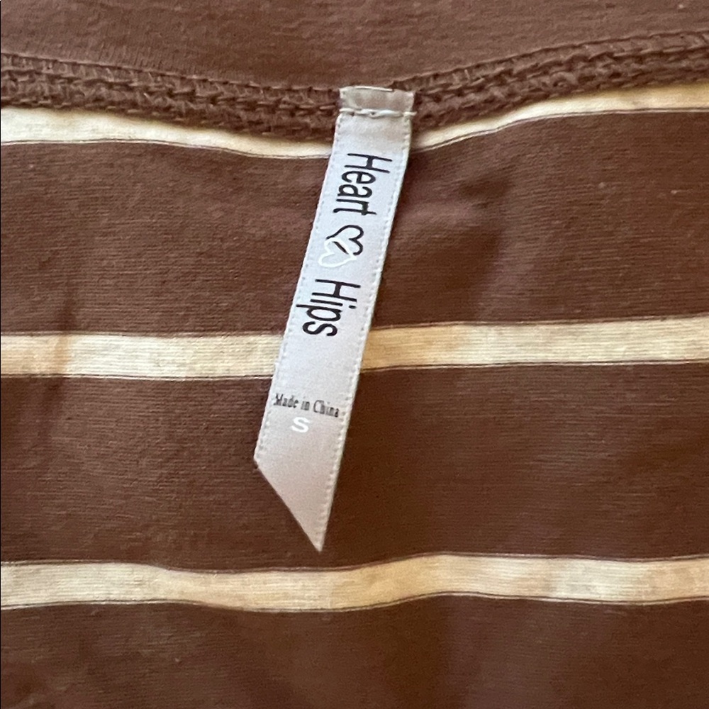 NEW - Heart & Hips Long Sleeve Striped Shirt - Picture 3 of 7